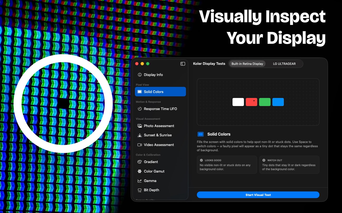 Dead Pixel Test for Mac — Check Your Monitor for Dead and Stuck Pixels
